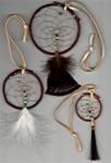 Handcrafted Traditional Red Willow Hoop Dream Catchers